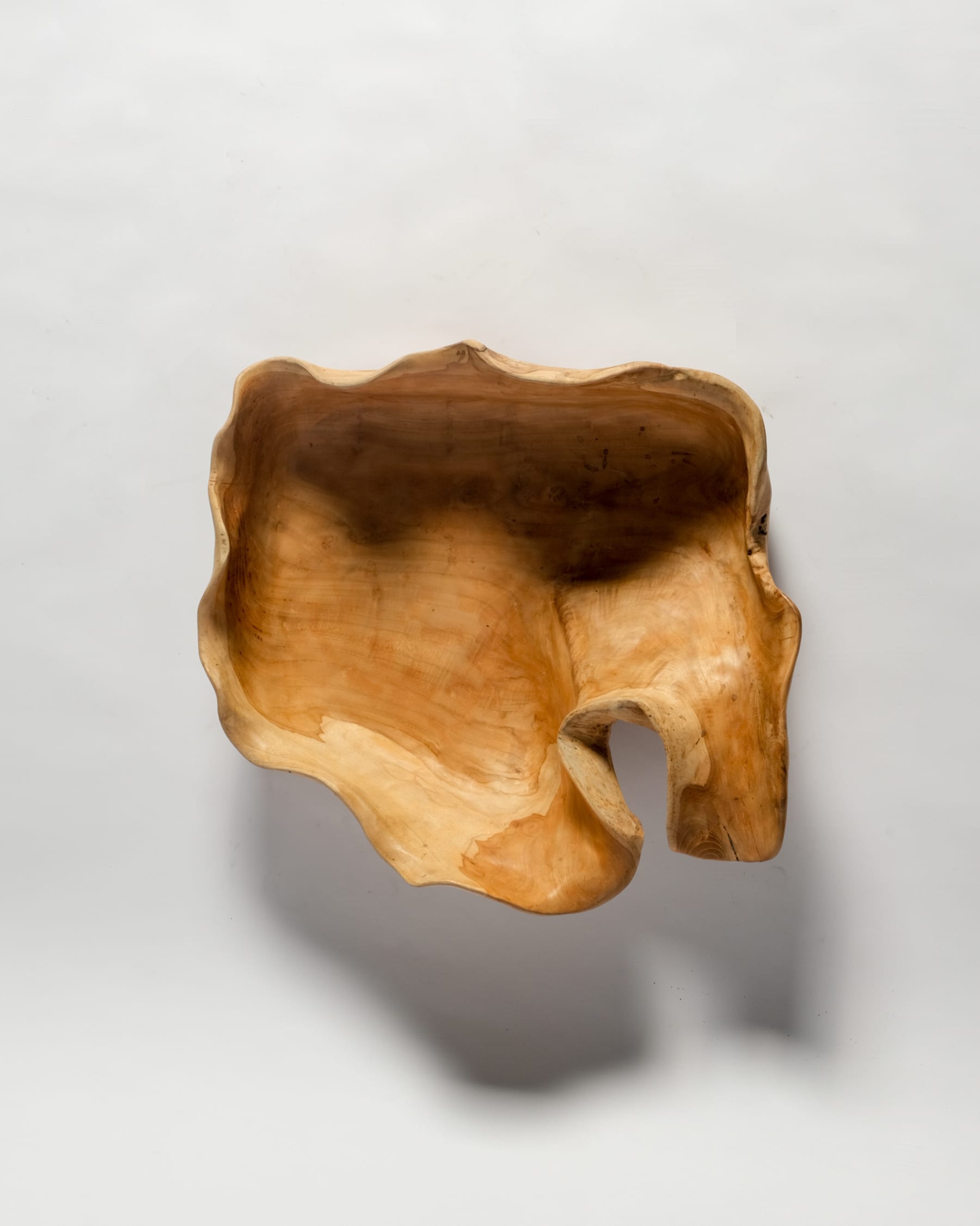 Live-Edge Teak Bowl