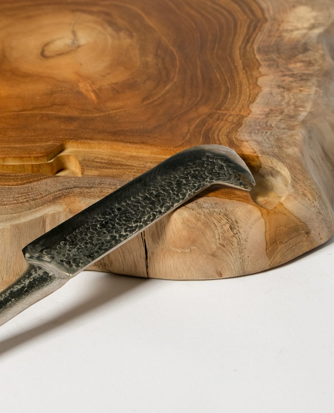 Teak Serving Board with Knife